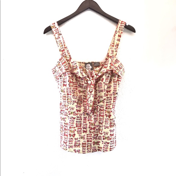Anthropologie Tops - Girls From The Savoy Mariposa Butterfly Tank Top